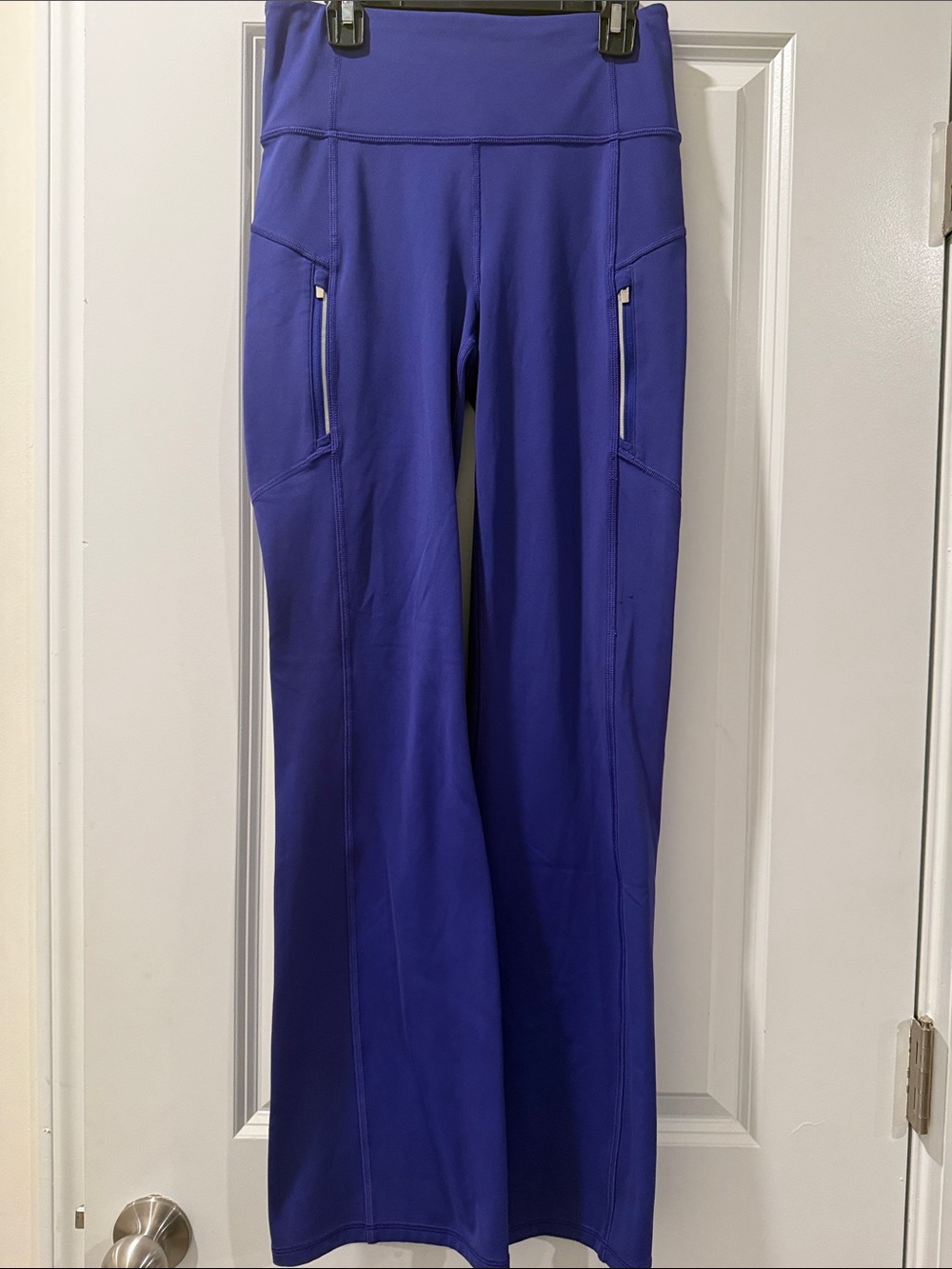 Athleta Wide-Leg Performance Pants in Deep Cobalt